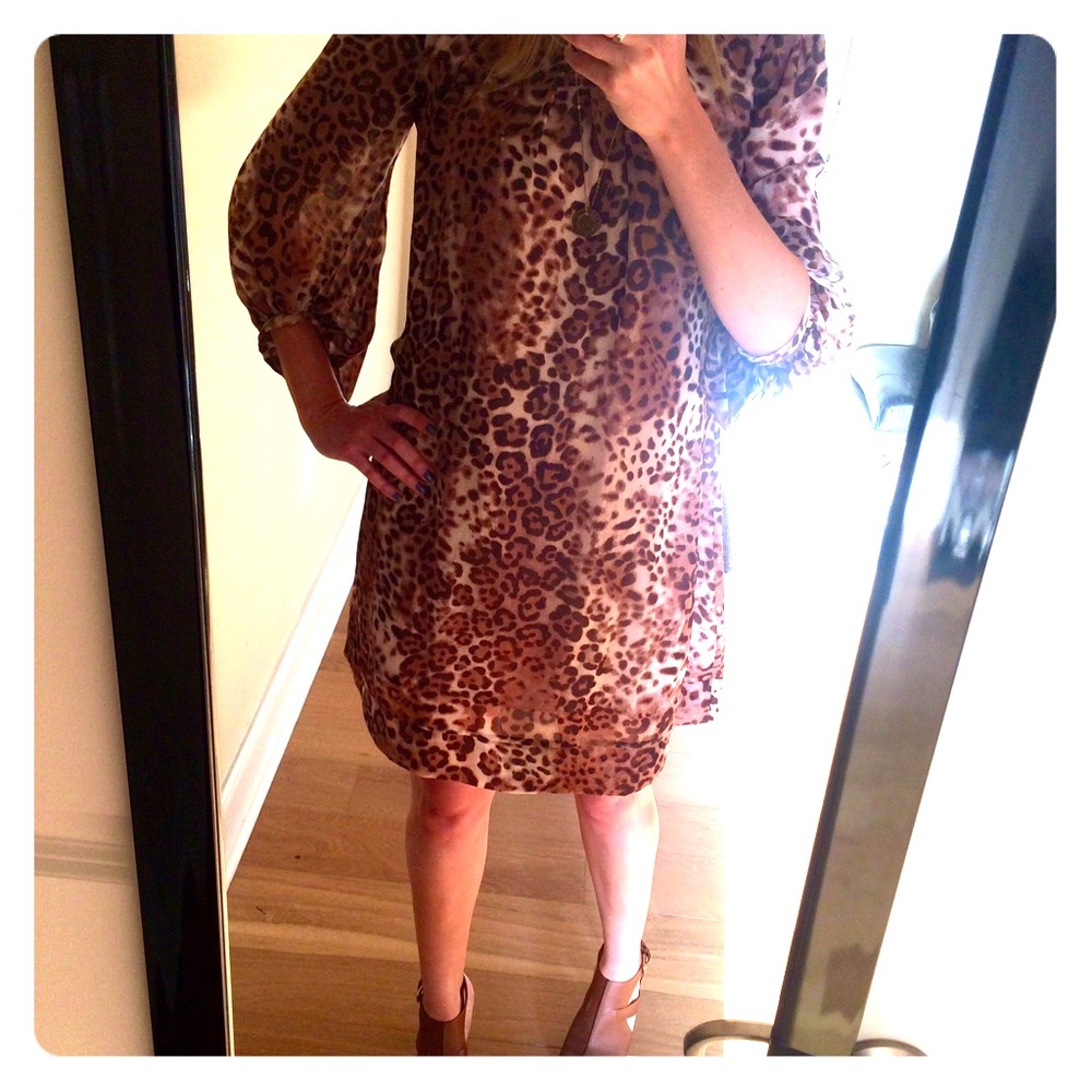 Eva Mendes for New York & Co leopard print dress